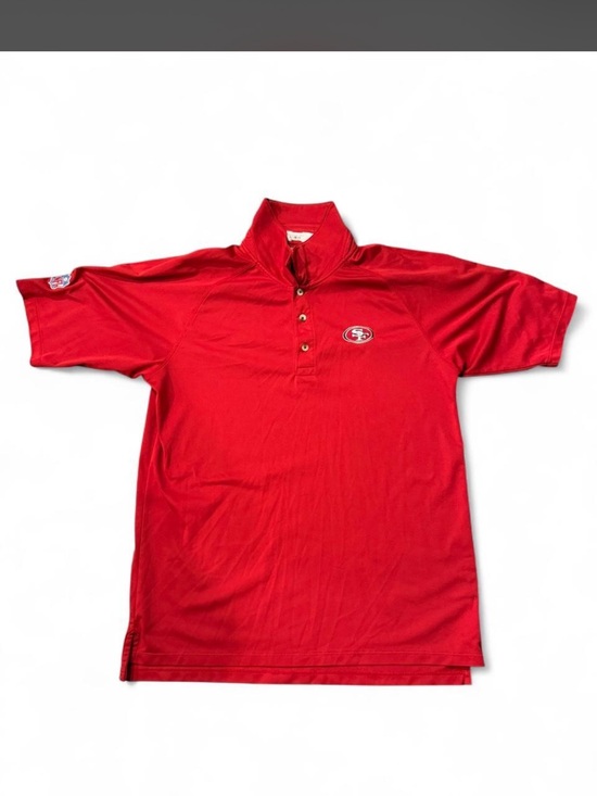 Reebok Other - Reebok Red Short-Sleeve Polo with Team Patch